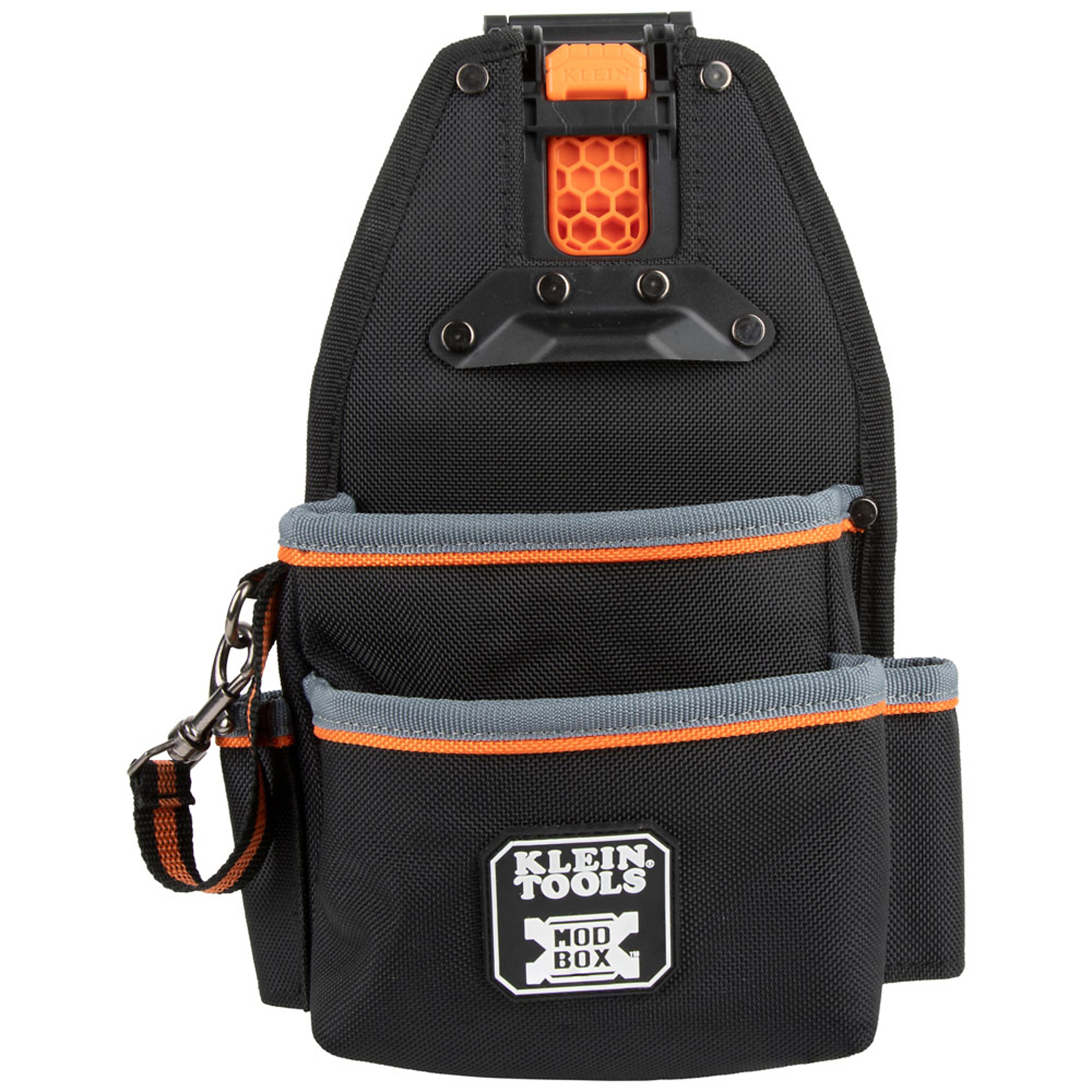 Klein Tools, MODbox Open Tool Pouch, Color Black, Pockets (qty.) 4 Material Nylon, Model# 55833MB